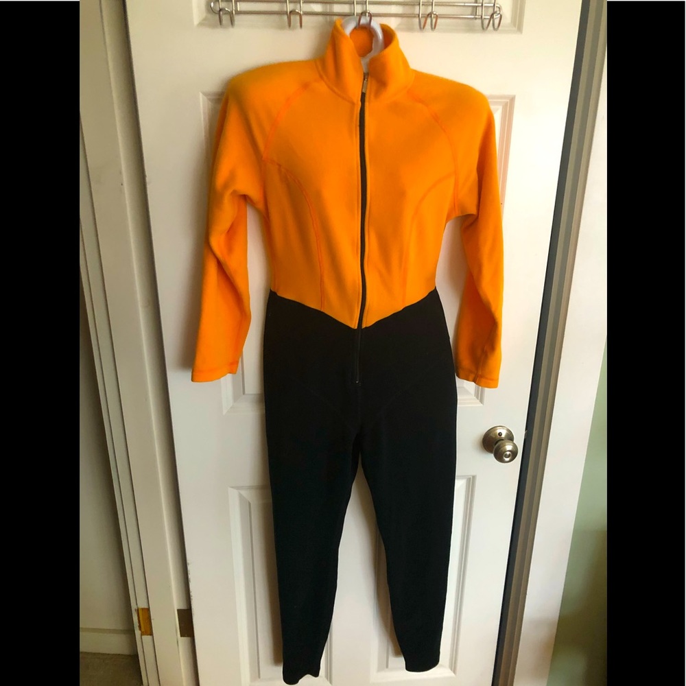 Marker Fleece full length jumpsuit front zip